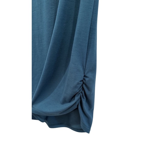 Mea Veaor Teal Lace Back Cowl Neck Sleeveless Tank Top Womens Blouse Sz XL - Picture 5 of 6